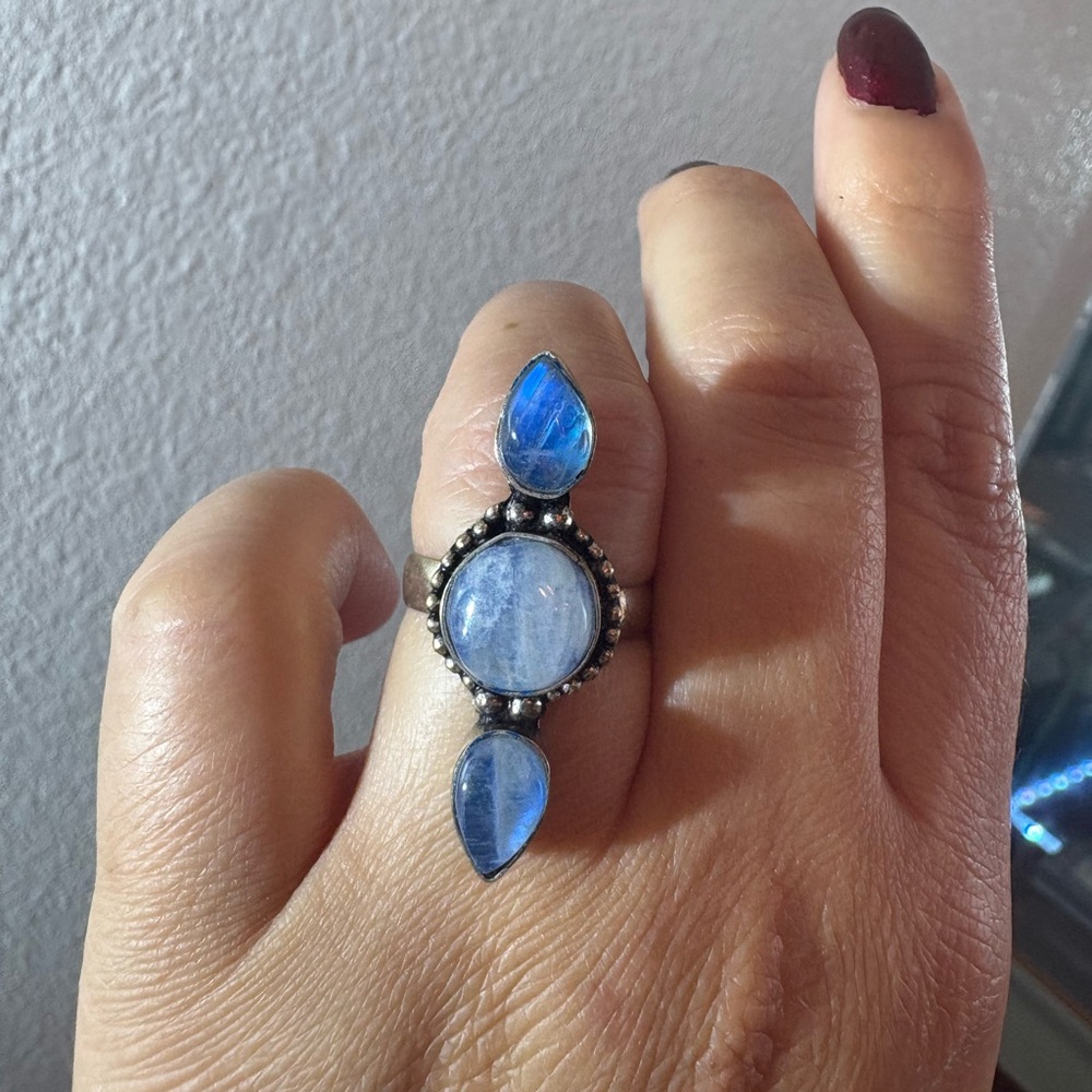 Multi Moonstone Ring